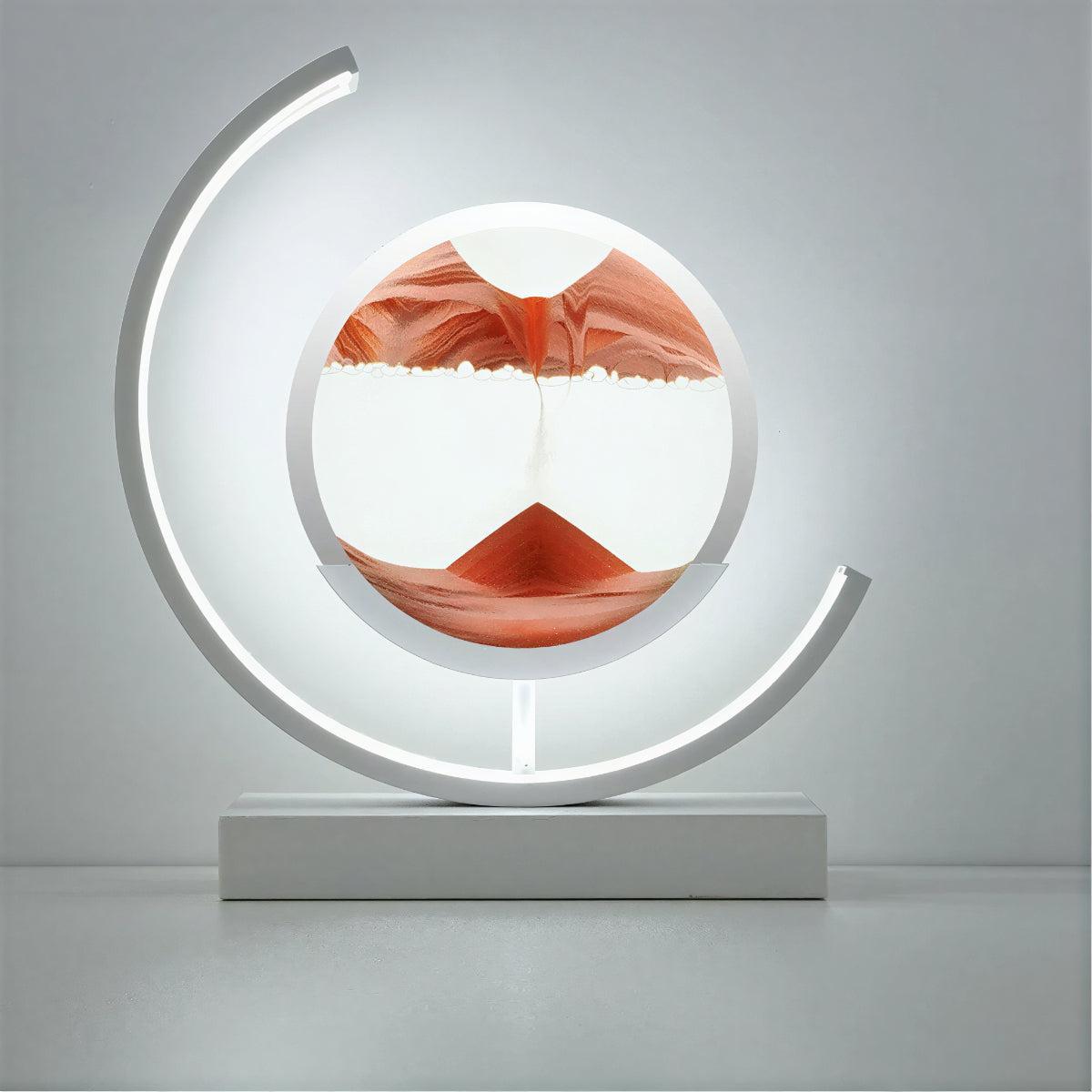 Modern Table Lamp With Dynamic Moving Sand Art