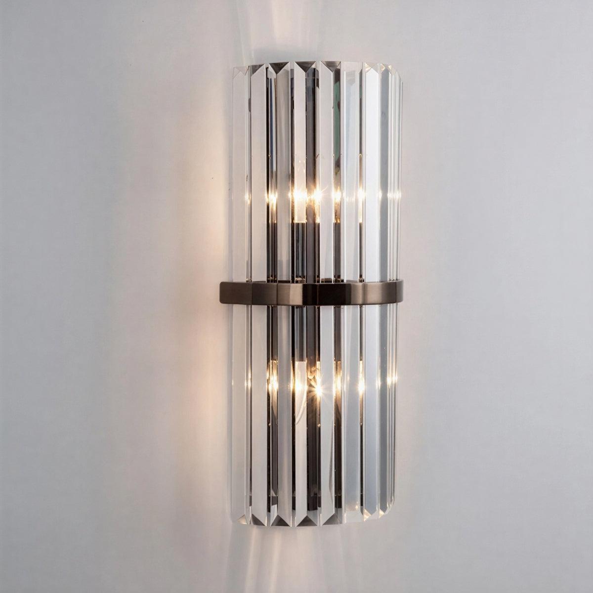 Modern Wall Light Sconce With Crystal Cage