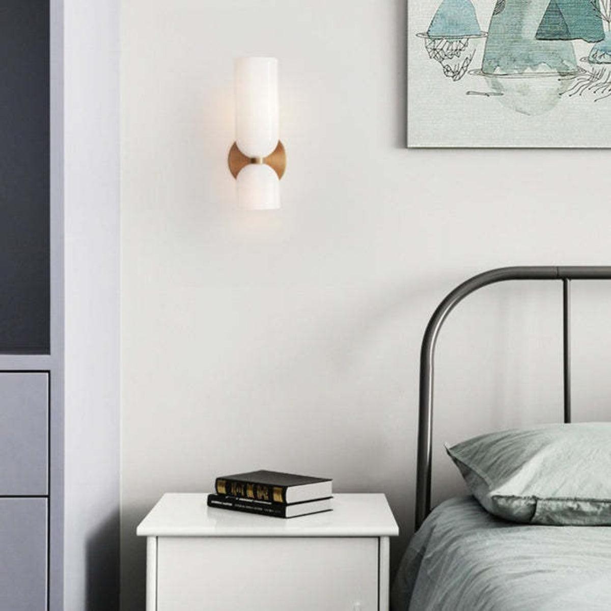 Modern Wall Sconce Light Fixture With Glass Shade