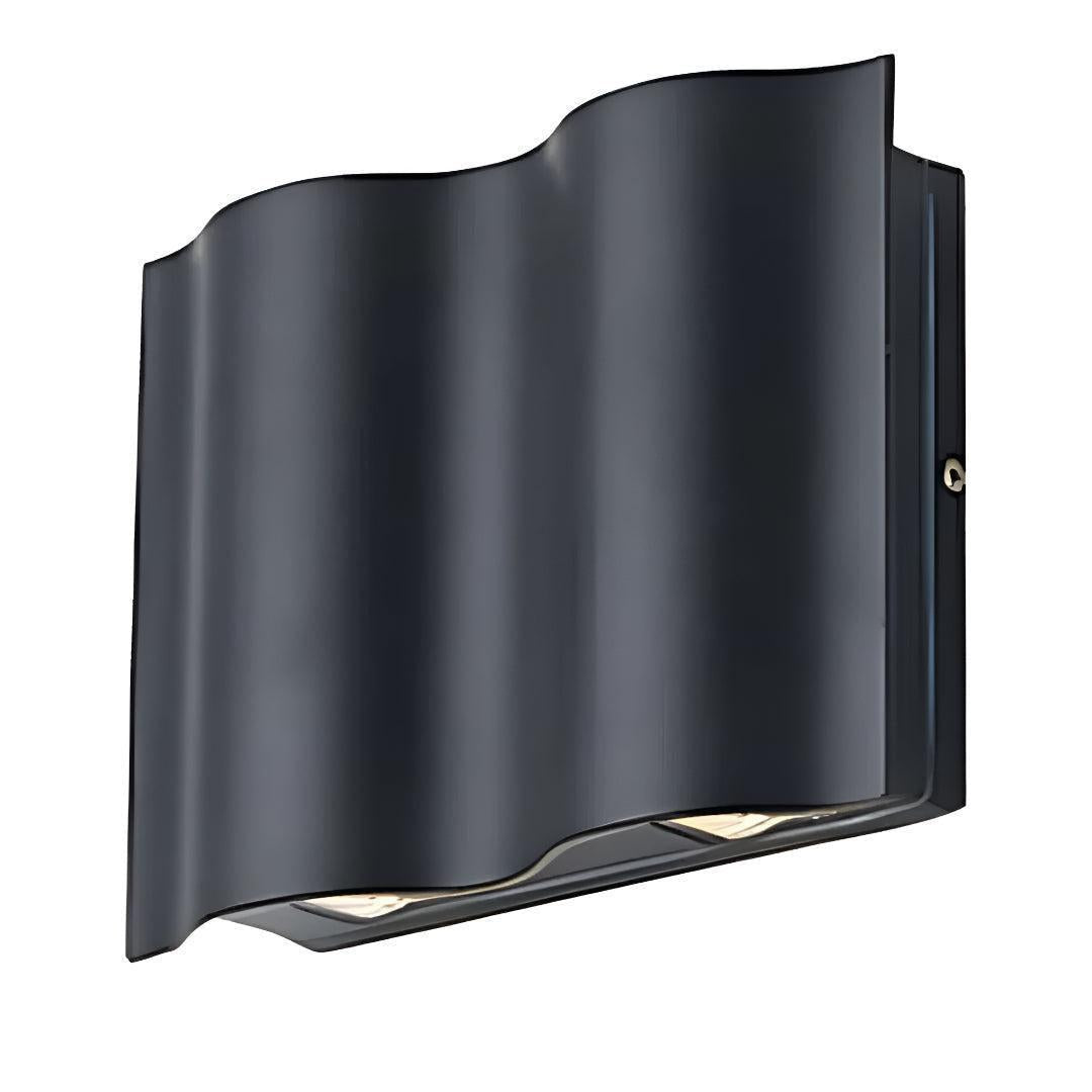 Modern Wave Designed Outdoor Wall Lights Up Down LED Sconce