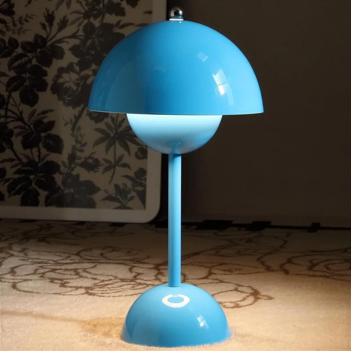 Mushroom Styled Cordless Table Lamp with Touch Control and Adjustable Brightness