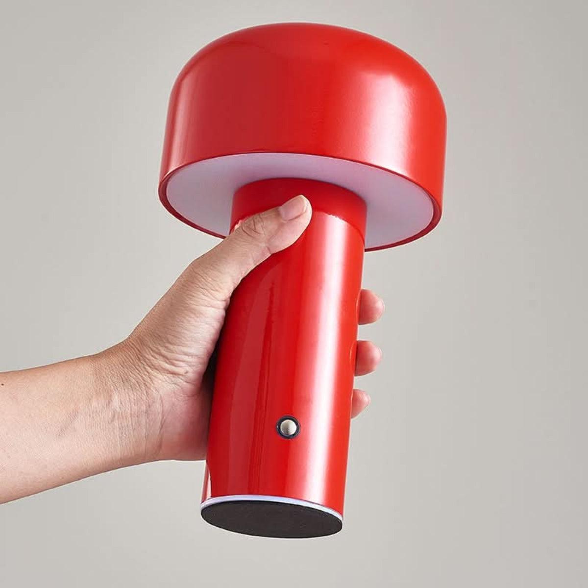 Mushroom Table Lamp With Cordless Rechargeable Design