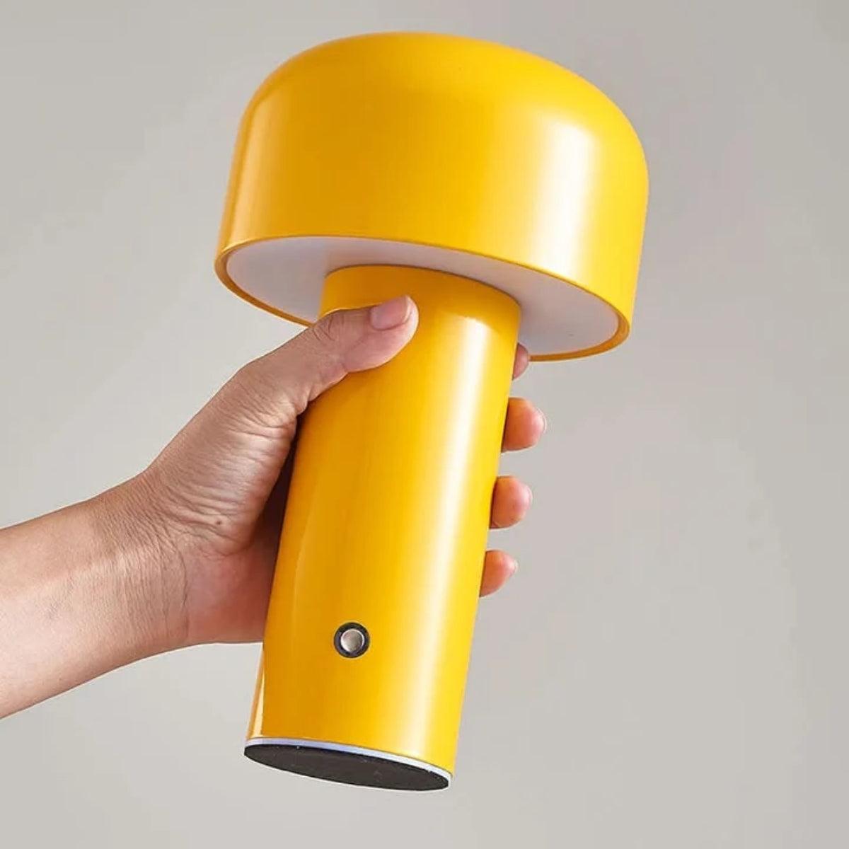 Mushroom Table Lamp With Cordless Rechargeable Design
