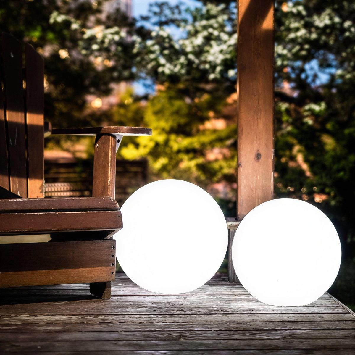 Outdoor Spherical Globe Lamps For Patio And Yard With Remote Control