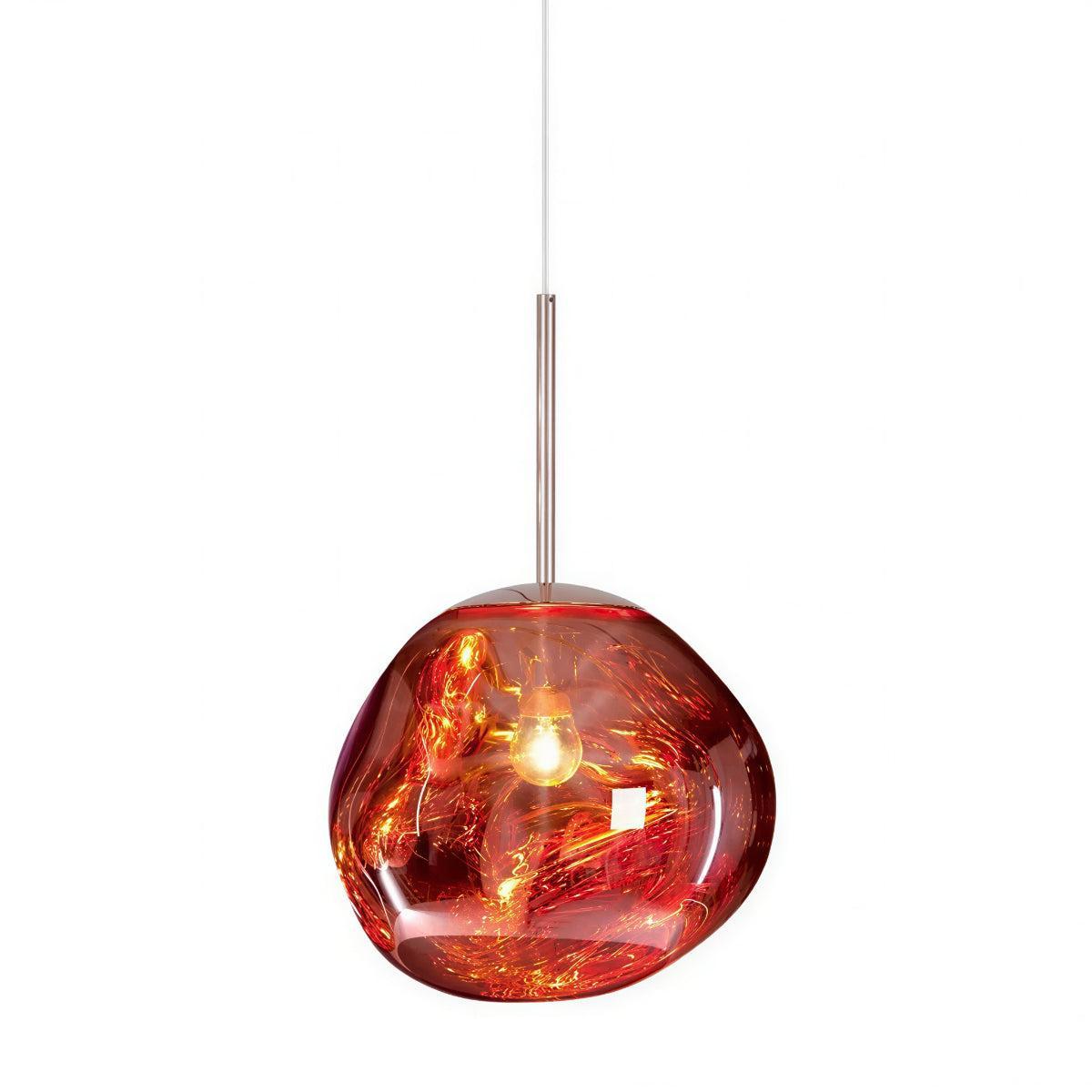 Pendant Light with Sculptural Molten Styled Shade