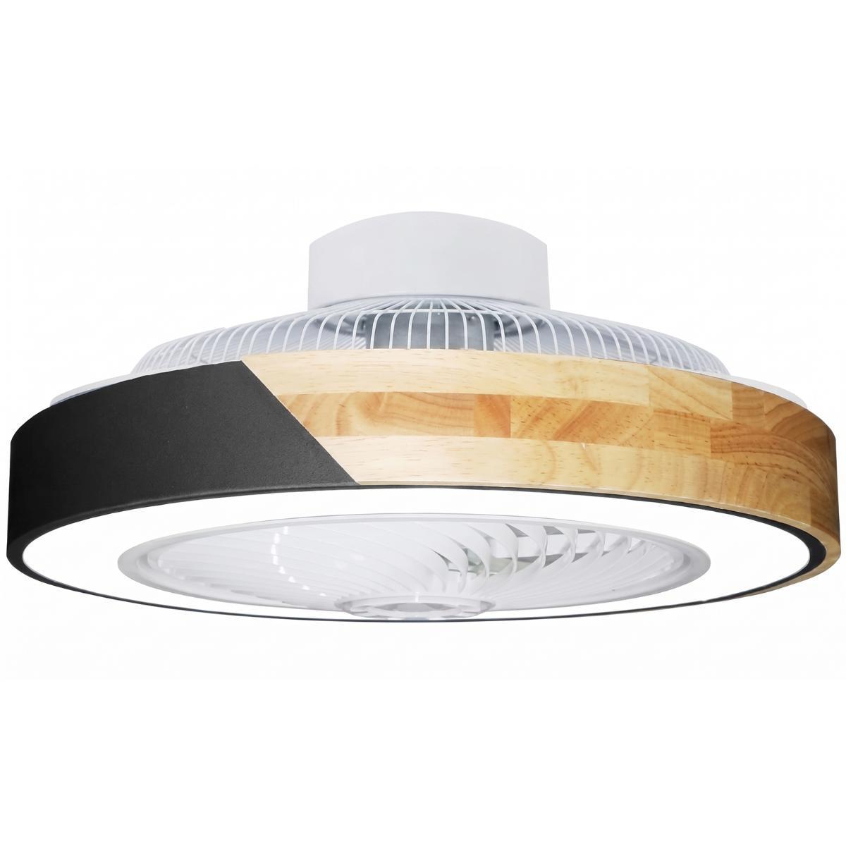 Quiet Semi Flush Mount Ceiling Fan Light with Remote Control