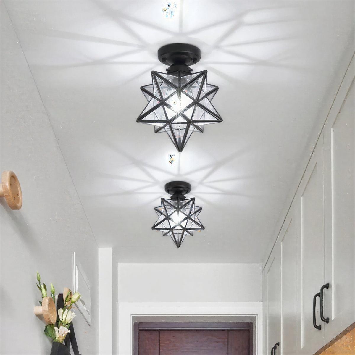 Radiant Moravian Star Ceiling Light