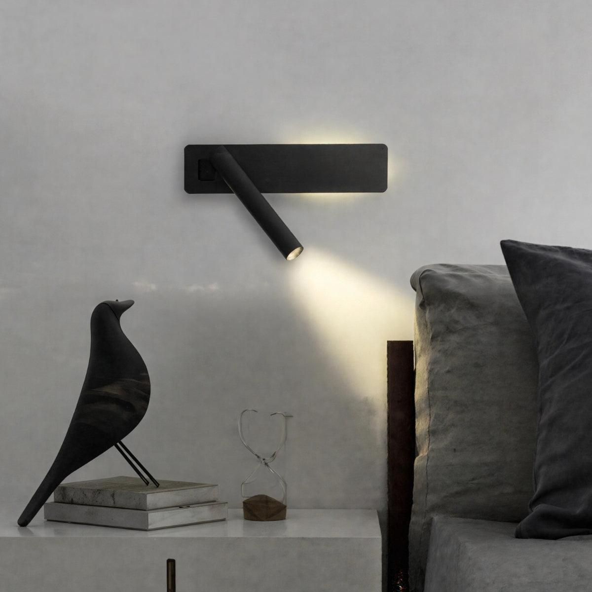 Reading Wall Mounted Light With Adjustable Integrated Focused Beam