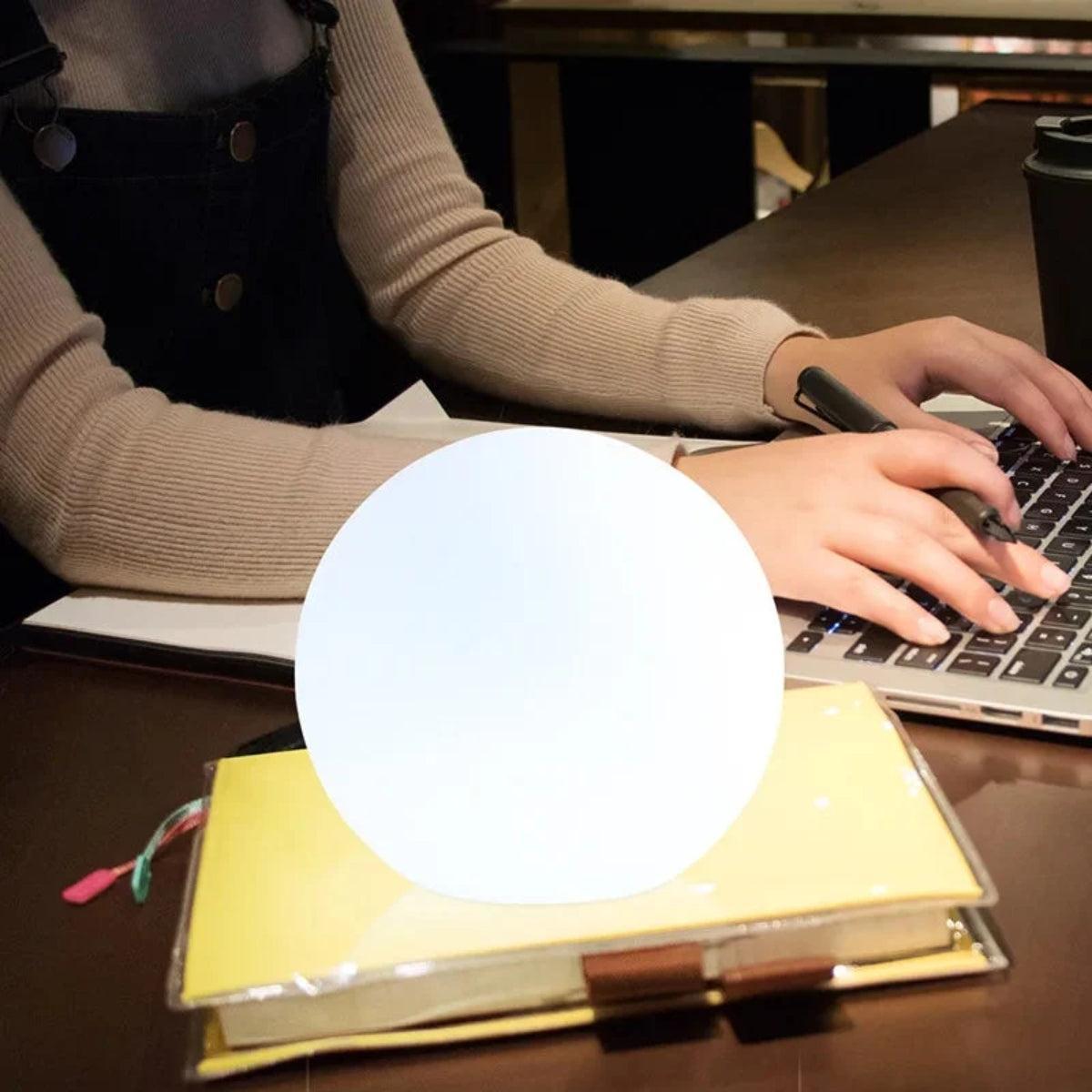 Rechargeable Cordless Globe Table Lamp With Adjustable Brightness Control