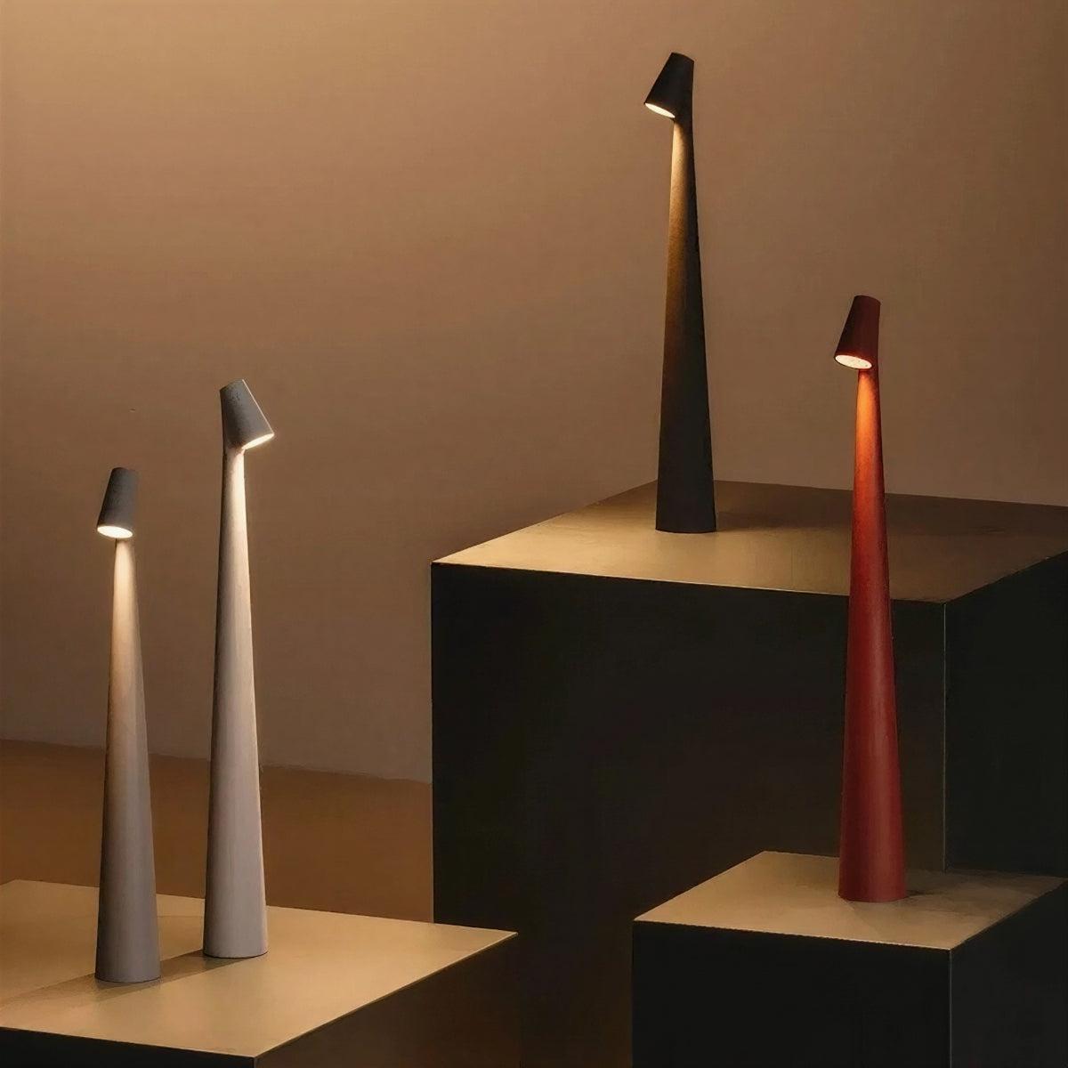 Rechargeable Cordless Modern Table Lamp With Ambient Light