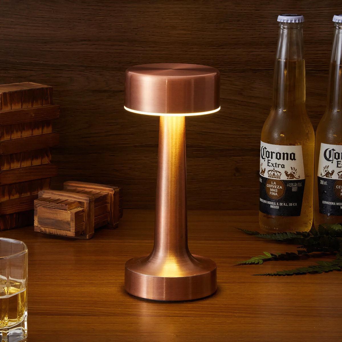 Restaurant Cordless Rechargeable Table Lamp With Touch Dimming