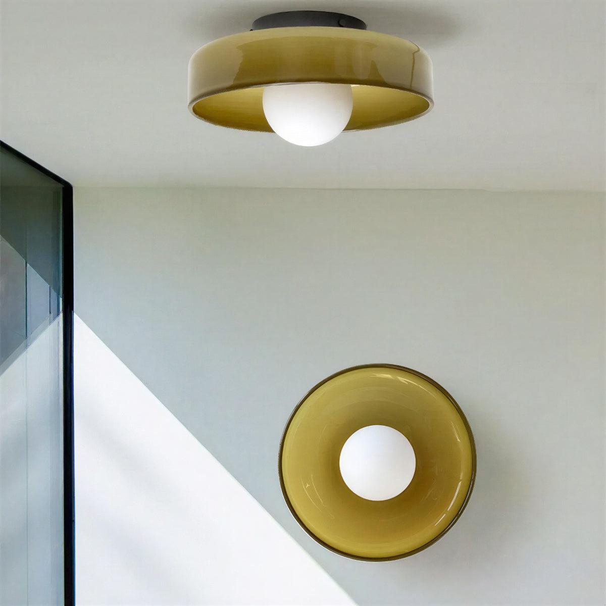 Round Flush Mount Ceiling Light With Ambient Glow