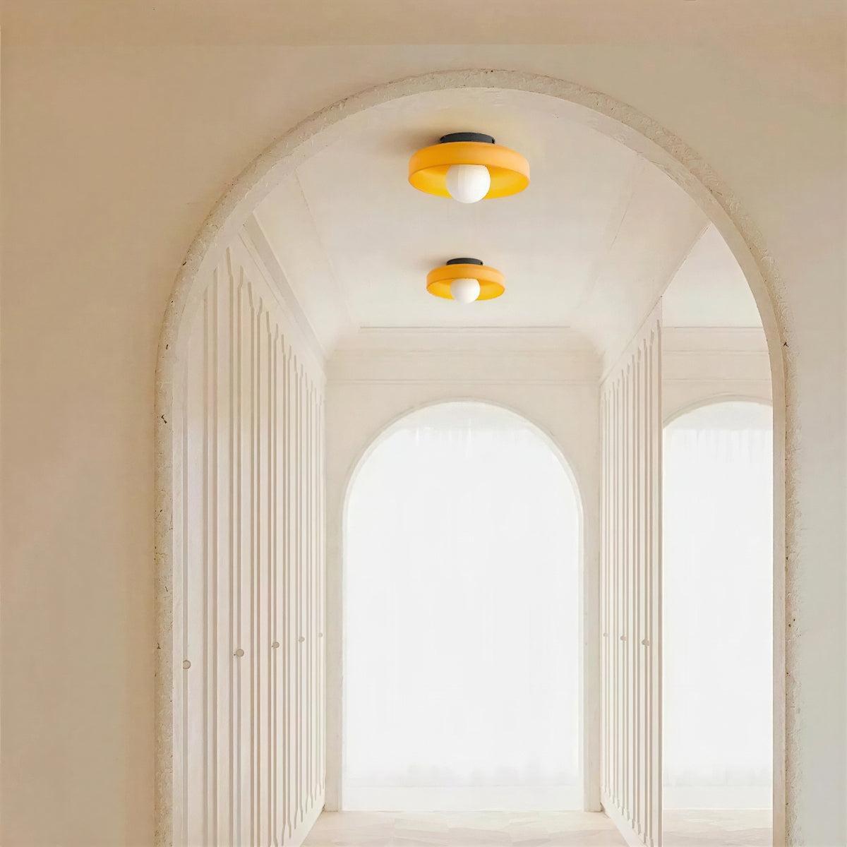 Round Flush Mount Ceiling Light With Ambient Glow