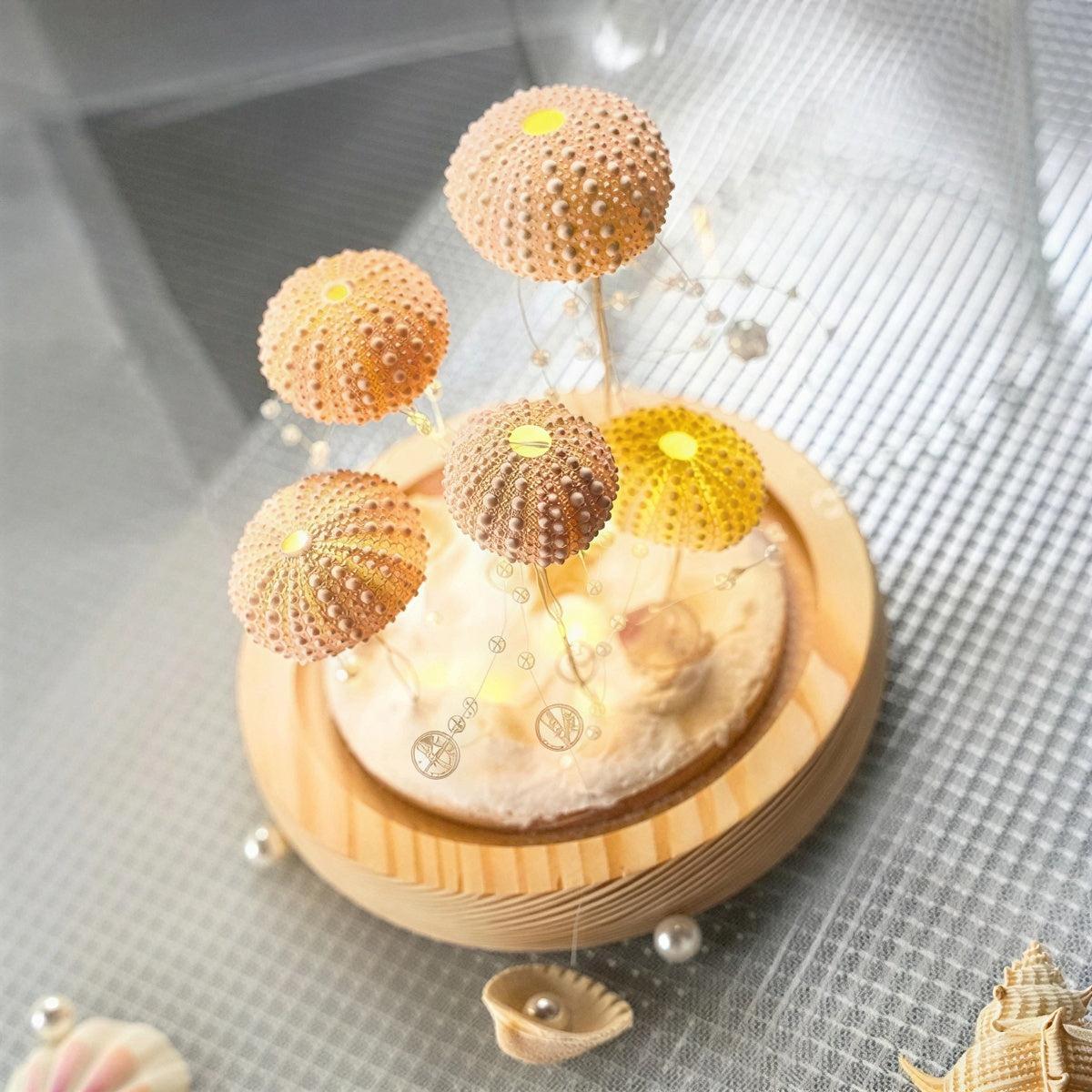 Sea Urchin Table Lamp With Ocean Lighting Design