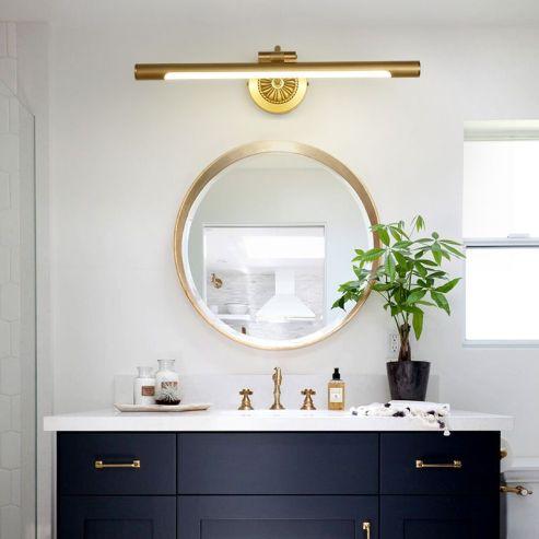Sleek Above Mirror Linear Vanity Light Fixture With Modern Design