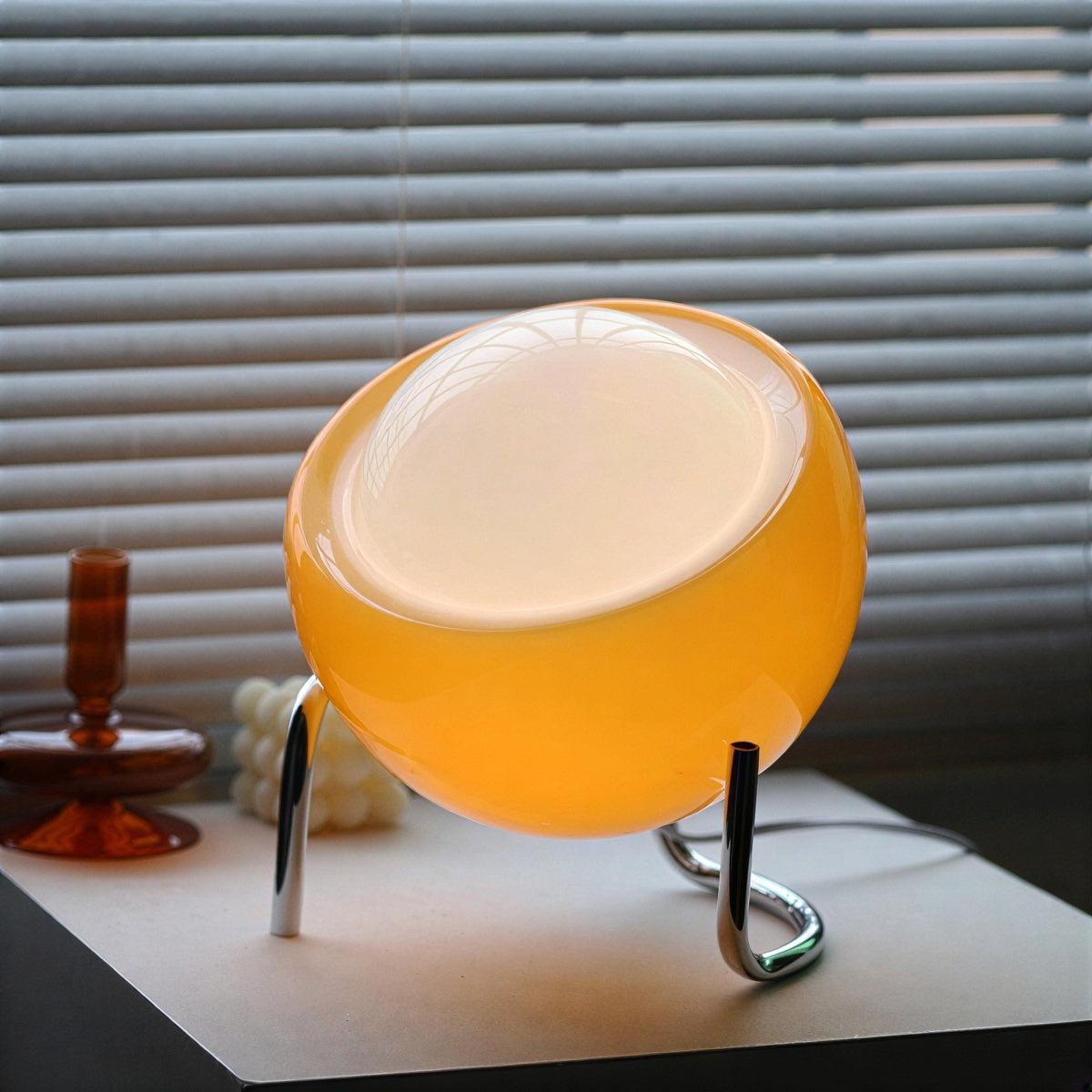 Spherical Art Deco Table Lamp With Bauhaus Style Ambience