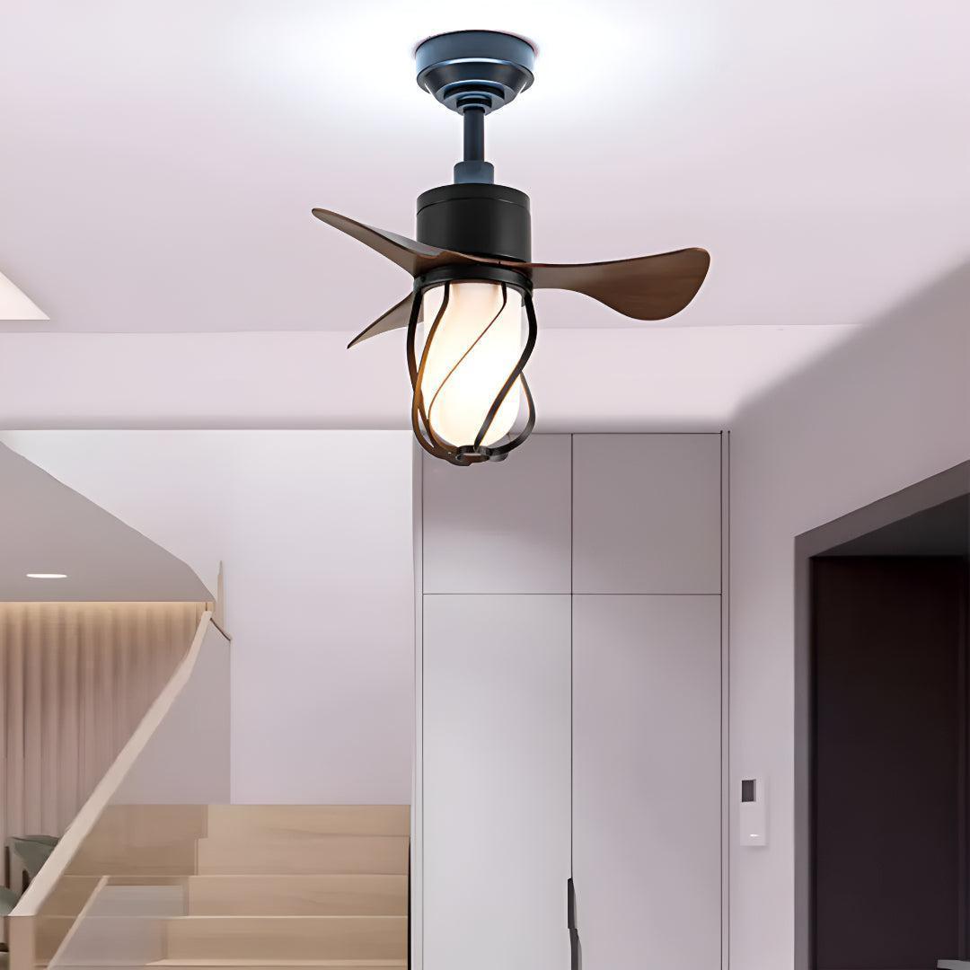 Stylish Vintage Ceiling Fan Light With Remote Control