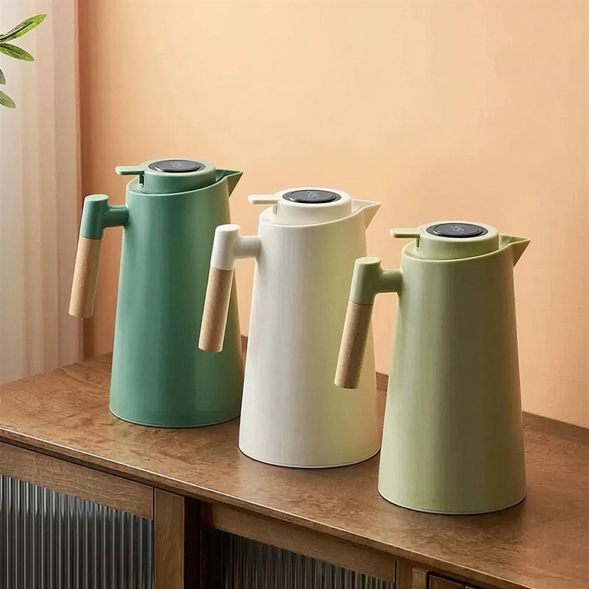 Thermal Insulated Temperature Controlled Jug With Temperature Display Lid