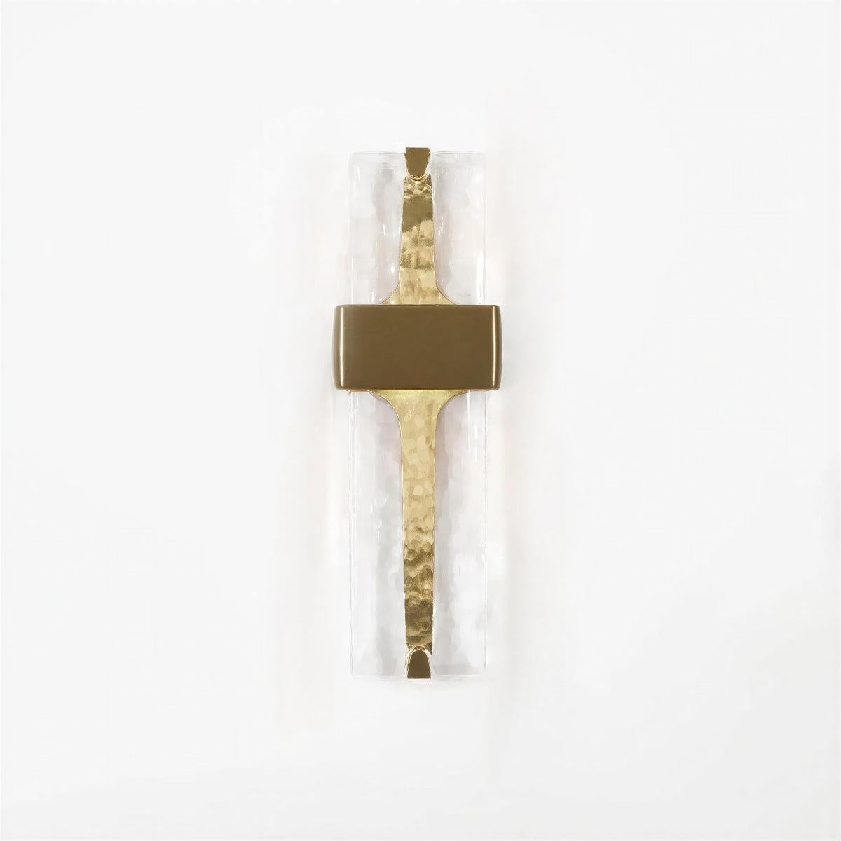 Torch Styled Wall Sconce Light with Clear Glass Shade