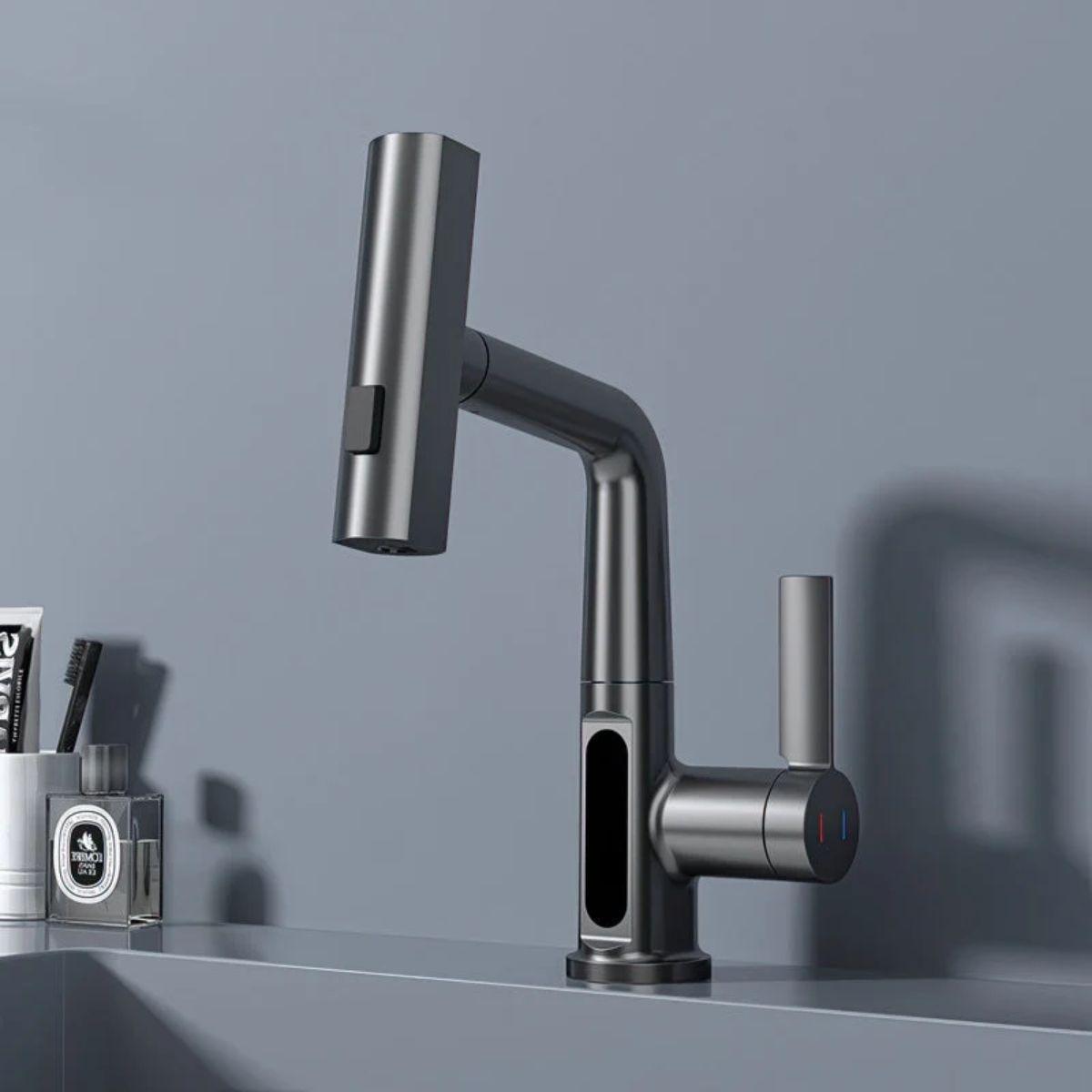 Touch Sensor Kitchen Faucet With Temperature Display