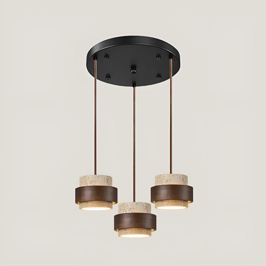 Travertine Pendant Lighting For Kitchen Island And Dining Area