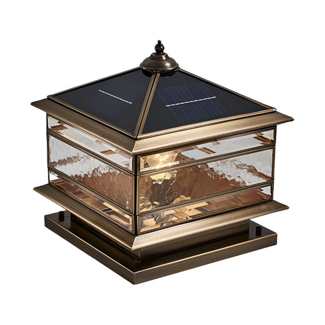 Vintage Lantern Outdoor Post Light for Fence Pillars