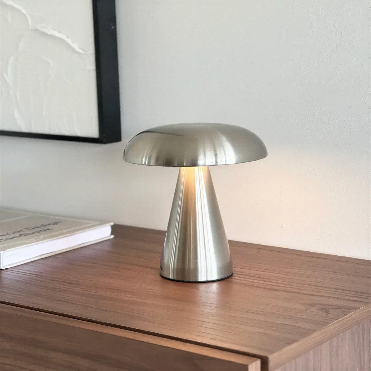 Vintage Mushroom Styled Table Lamp With Warm Illumination