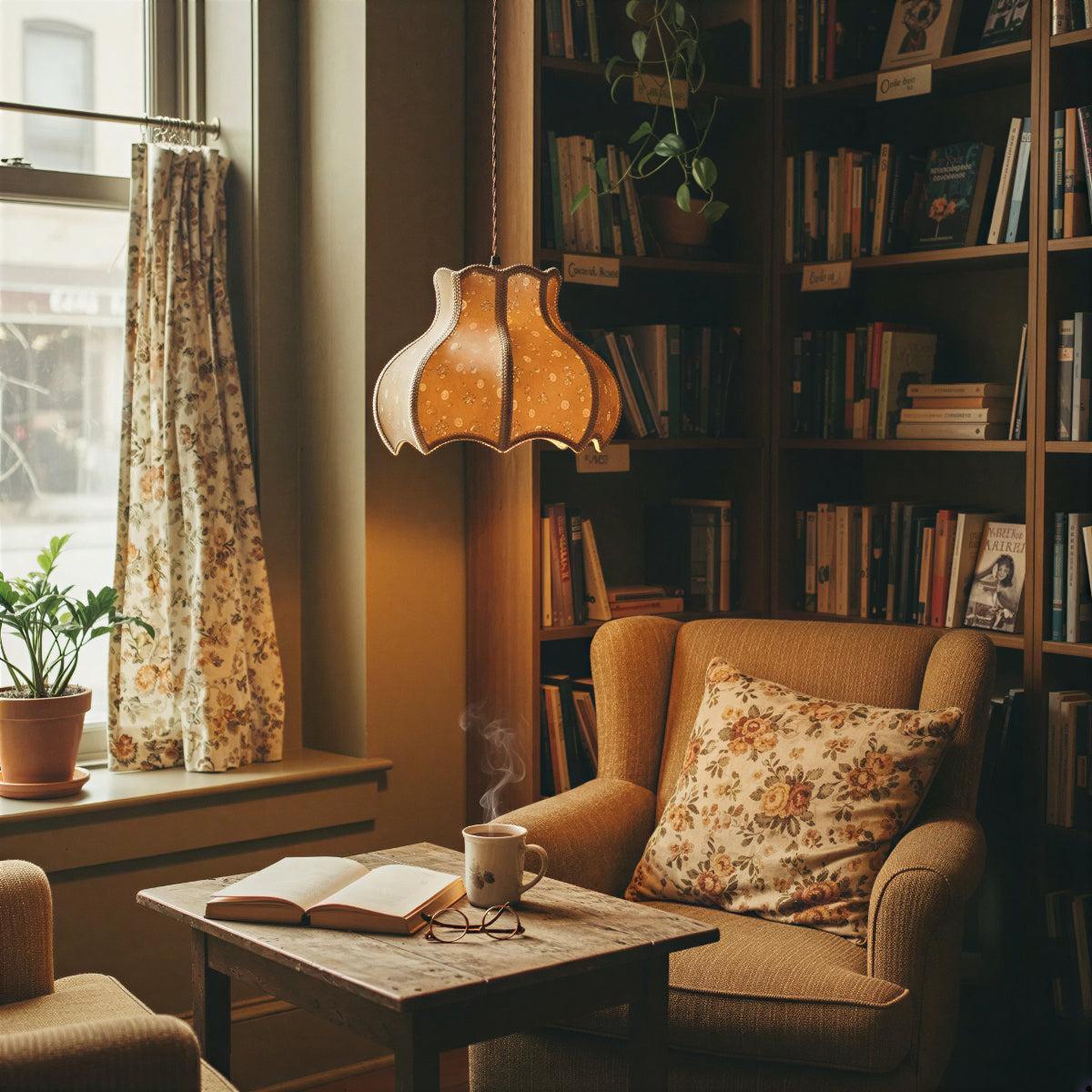 Vintage Pendant Lighting with Artistic Decorative Pattern Shade