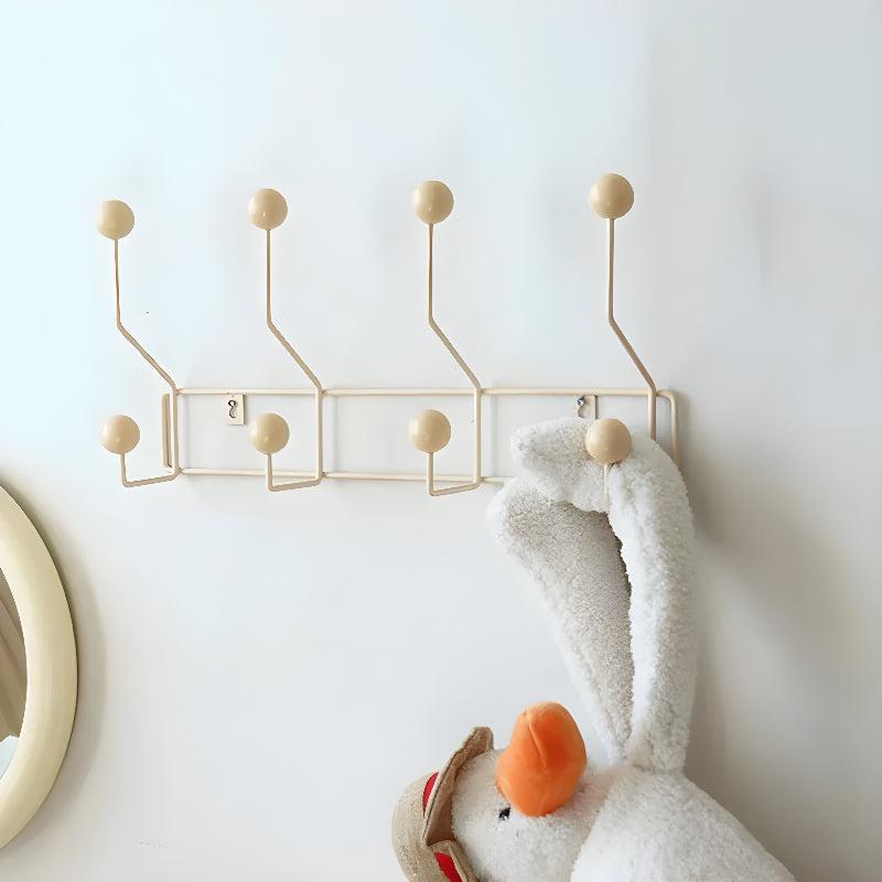 Vintage Wall Mounted Coat Rack for Clothes and Hats