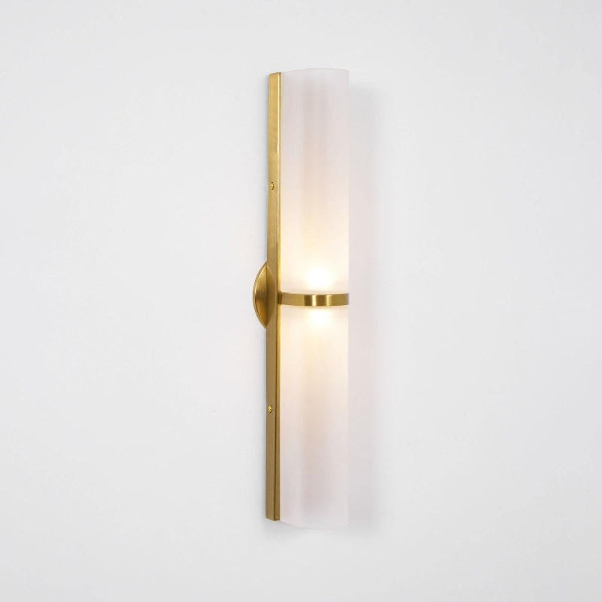 Wall Sconce Light Fixture With Modern Dual Tube Design