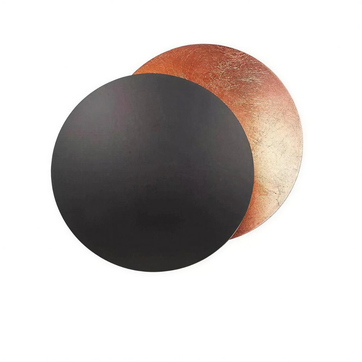Wall Sconce Light With Adjustable Rotating Solar Eclipse Reflection Effect