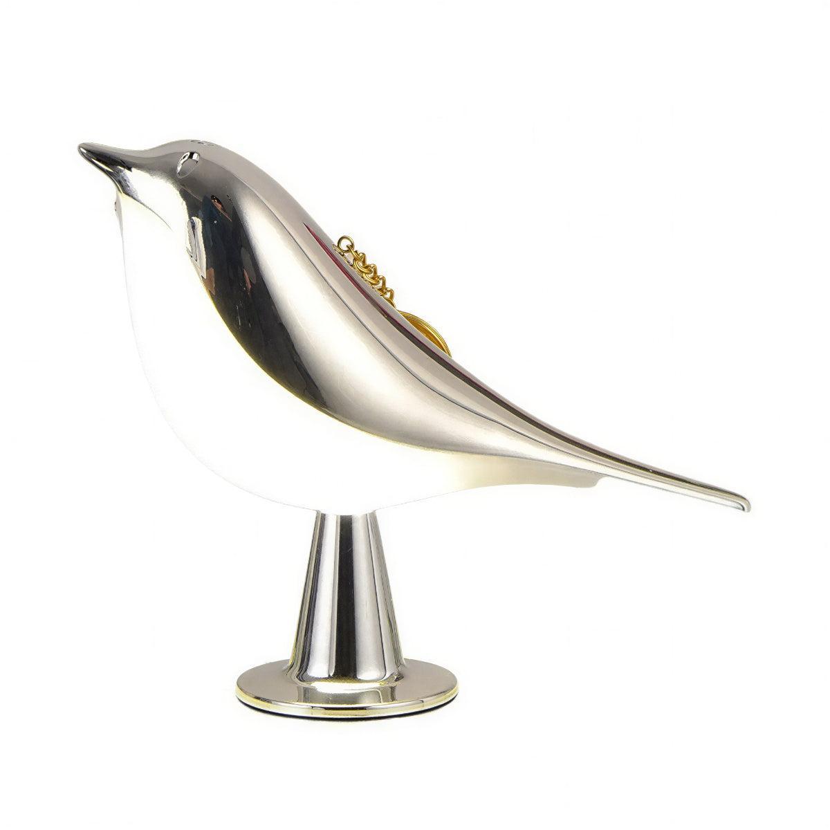 Wooden Table Lamp With Bird Design