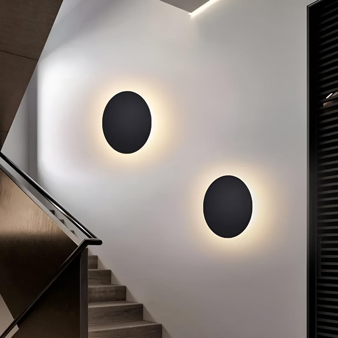 Best Round Metal LED Wall Sconce - Minimalist Ambient Lighting