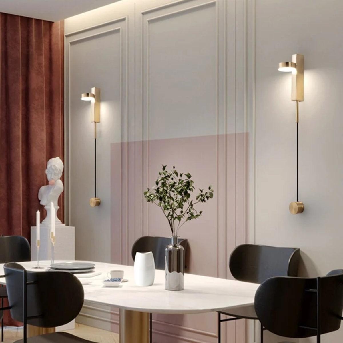 Adjustable Head Wall Sconce Lamp With Dimmer Switch Control