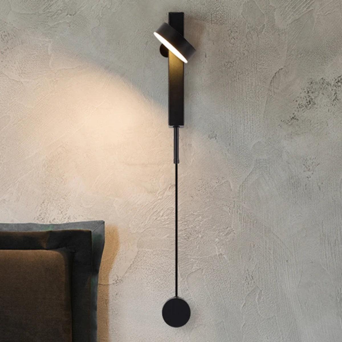 Adjustable Head Wall Sconce Lamp With Dimmer Switch Control