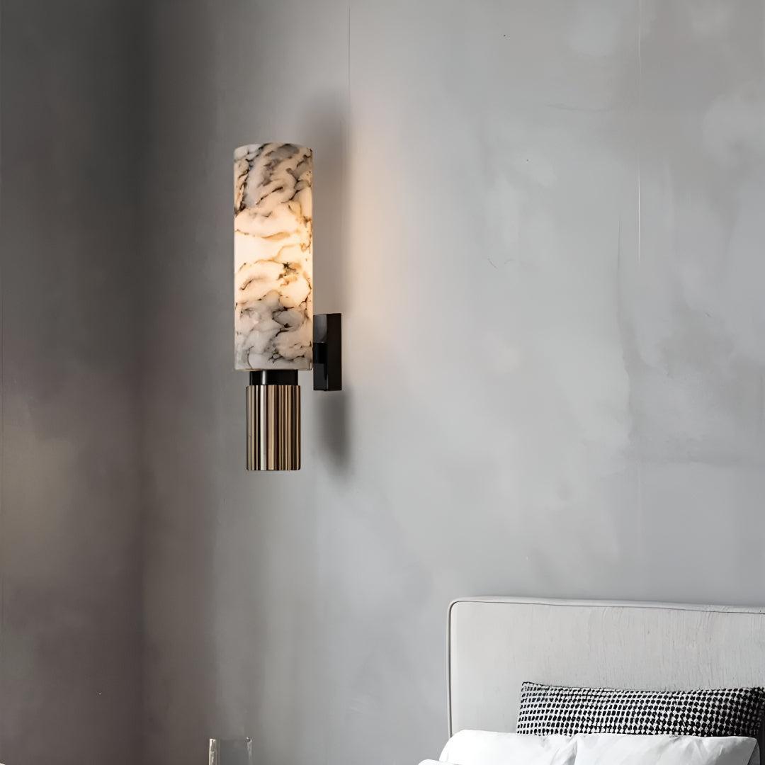 Alabaster Marble Wall Sconce Light with Modern Design