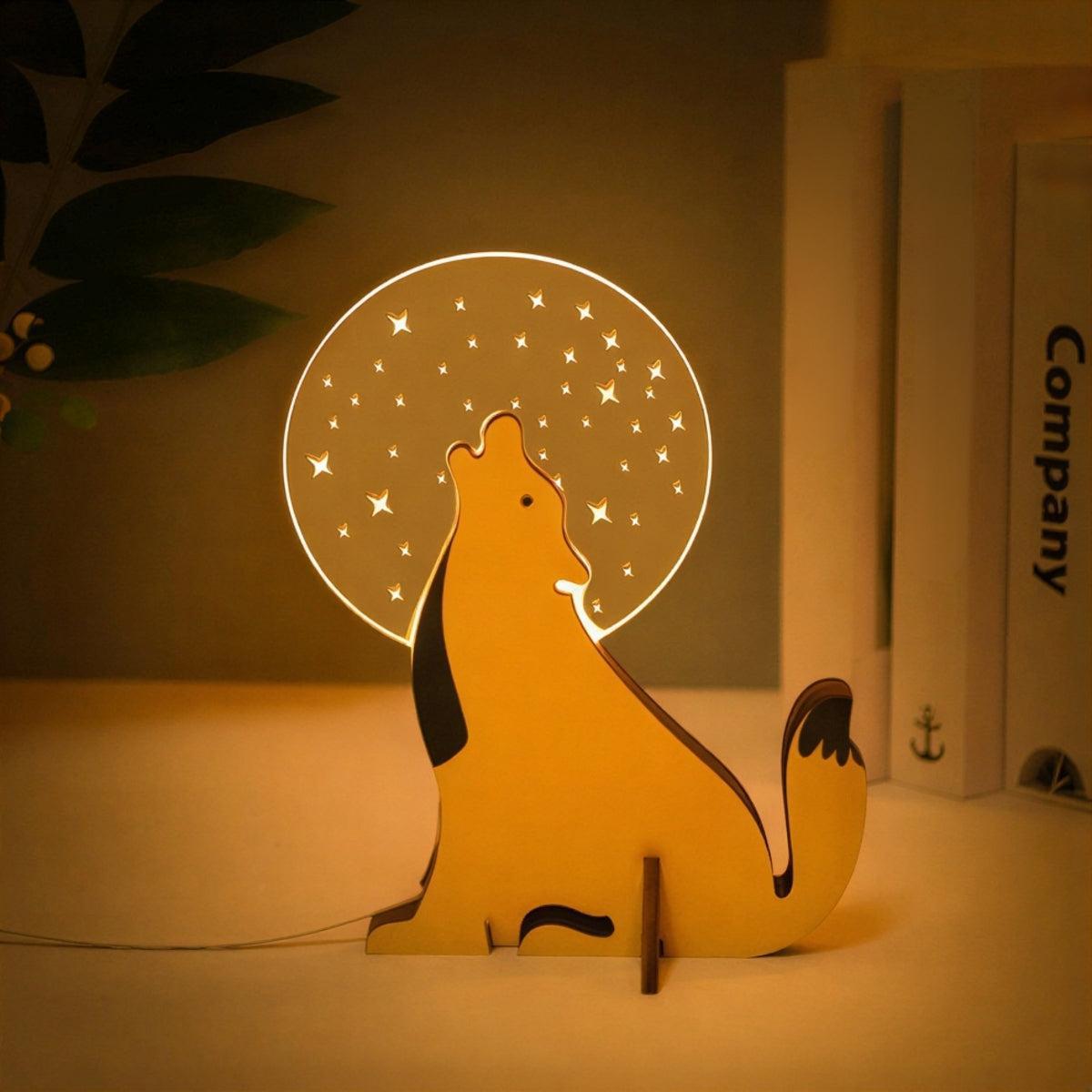 Animal Table Lamp For Childrens Nursery Bedroom Lighting