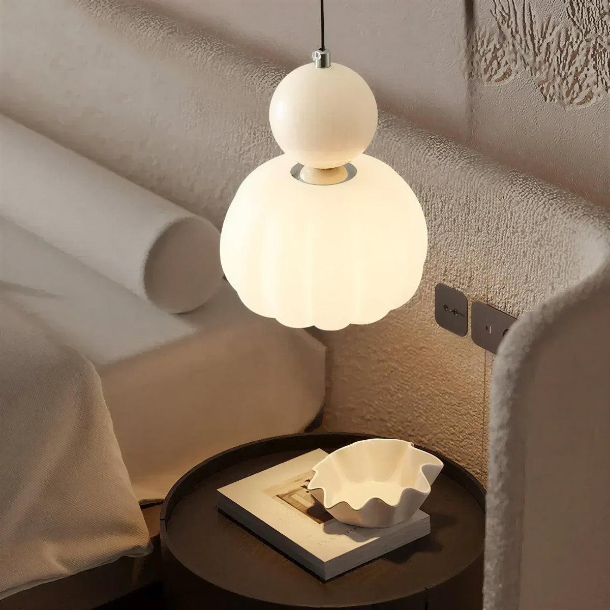 Art Deco Pendant Lighting With Sculpted Shade Design