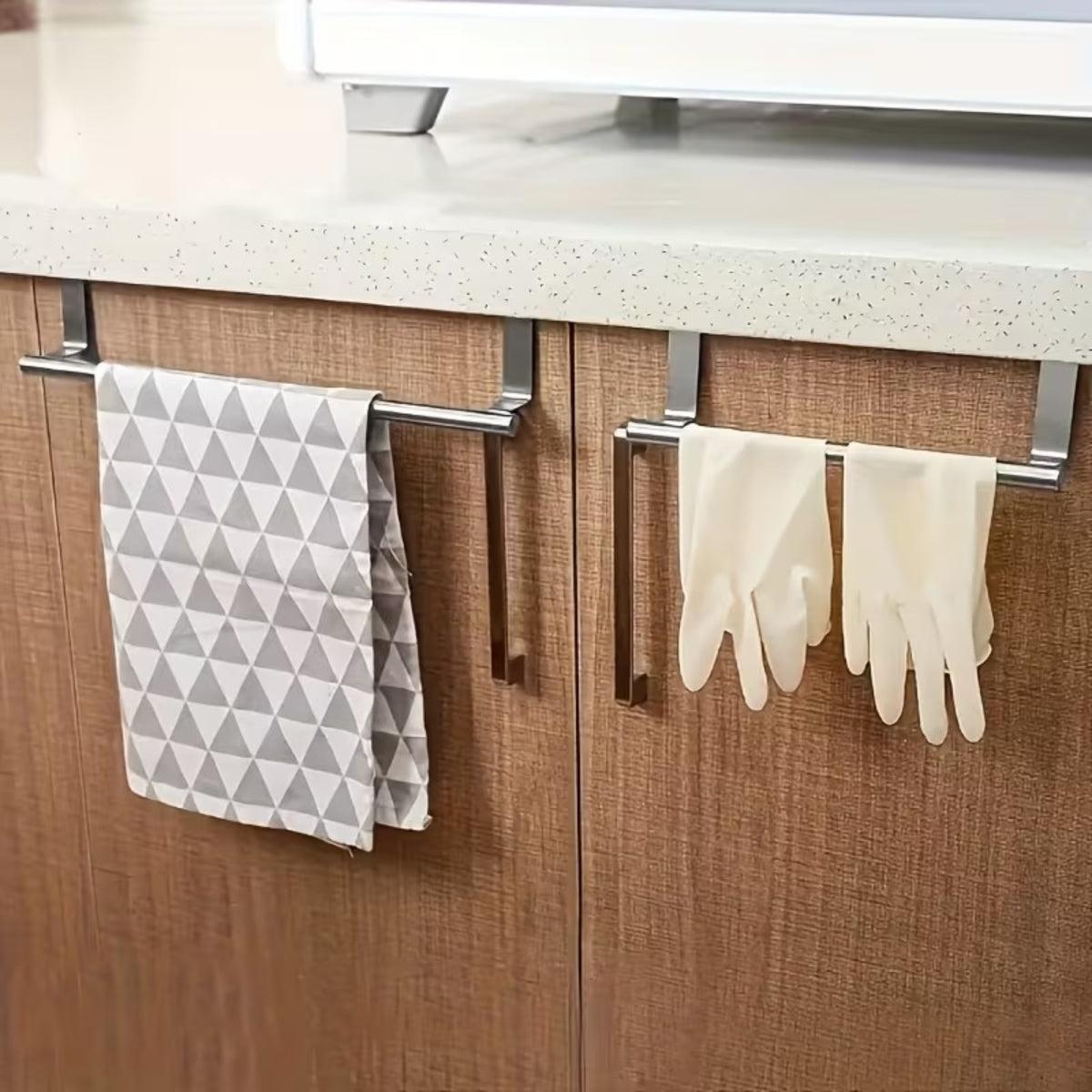 Bath Towel Holder For Bathroom With Over The Door Cabinet Hanger