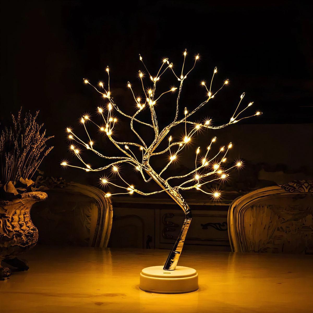 Battery Operated Model Tree Table Lamp With 108 Warm Ambient Lights