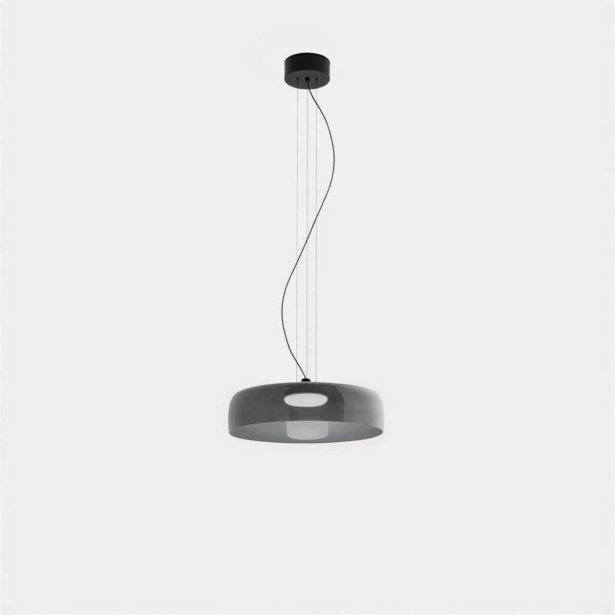 Bauhaus Glass Ceiling Pendant Light With Stacked Glass Design