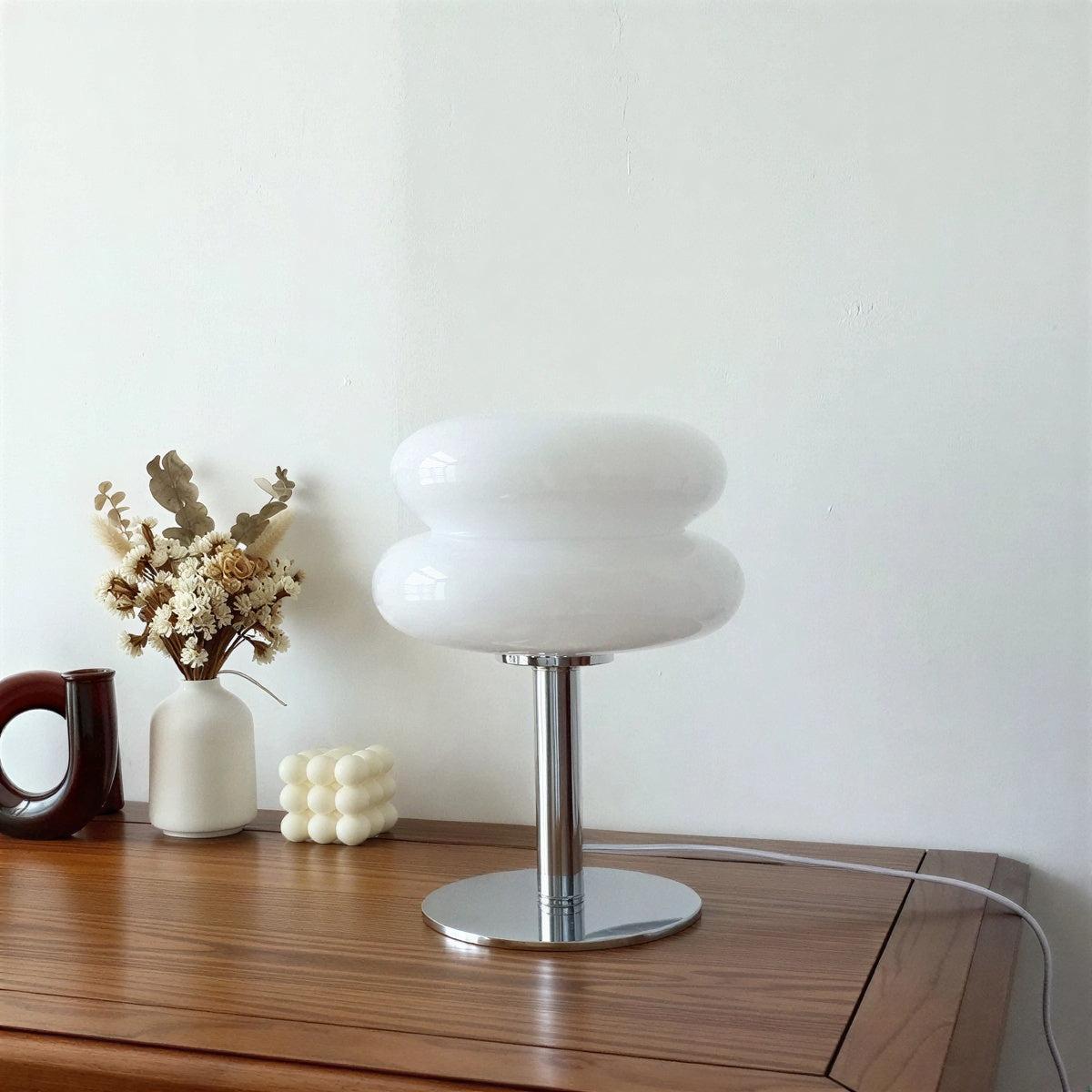 Bauhaus Mid-Century Table Lamp With Double Layer