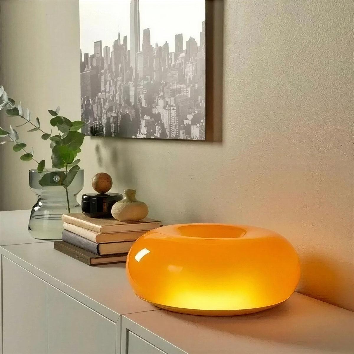 Bauhaus Wall And Table Lamp With Donut Design