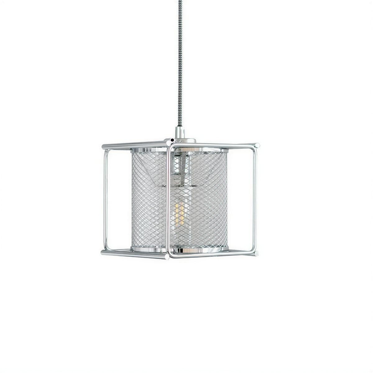 Caged Hanging Pendant Lighting Fixture for Kitchen and Bar Areas