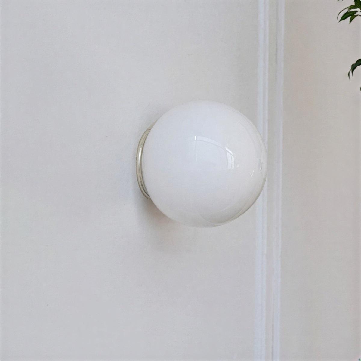 Circular Glass Wall Light Sconce