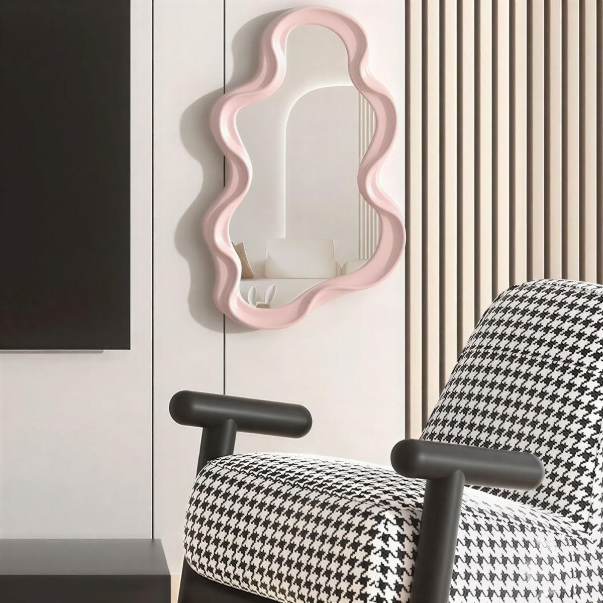 Cloud Shaped Wall Mounted Mirror for Decorative Accent