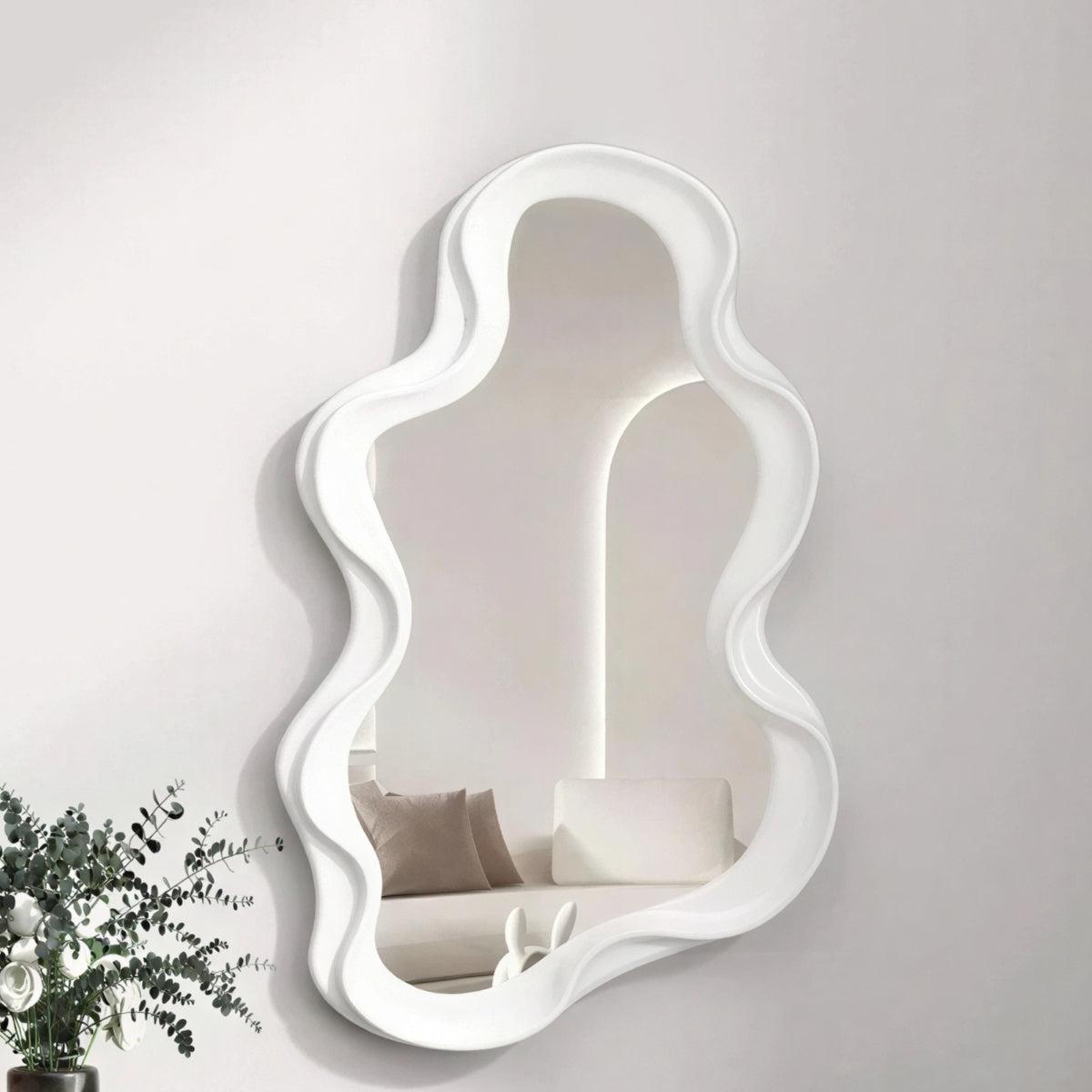 Cloud Shaped Wall Mounted Mirror for Decorative Accent