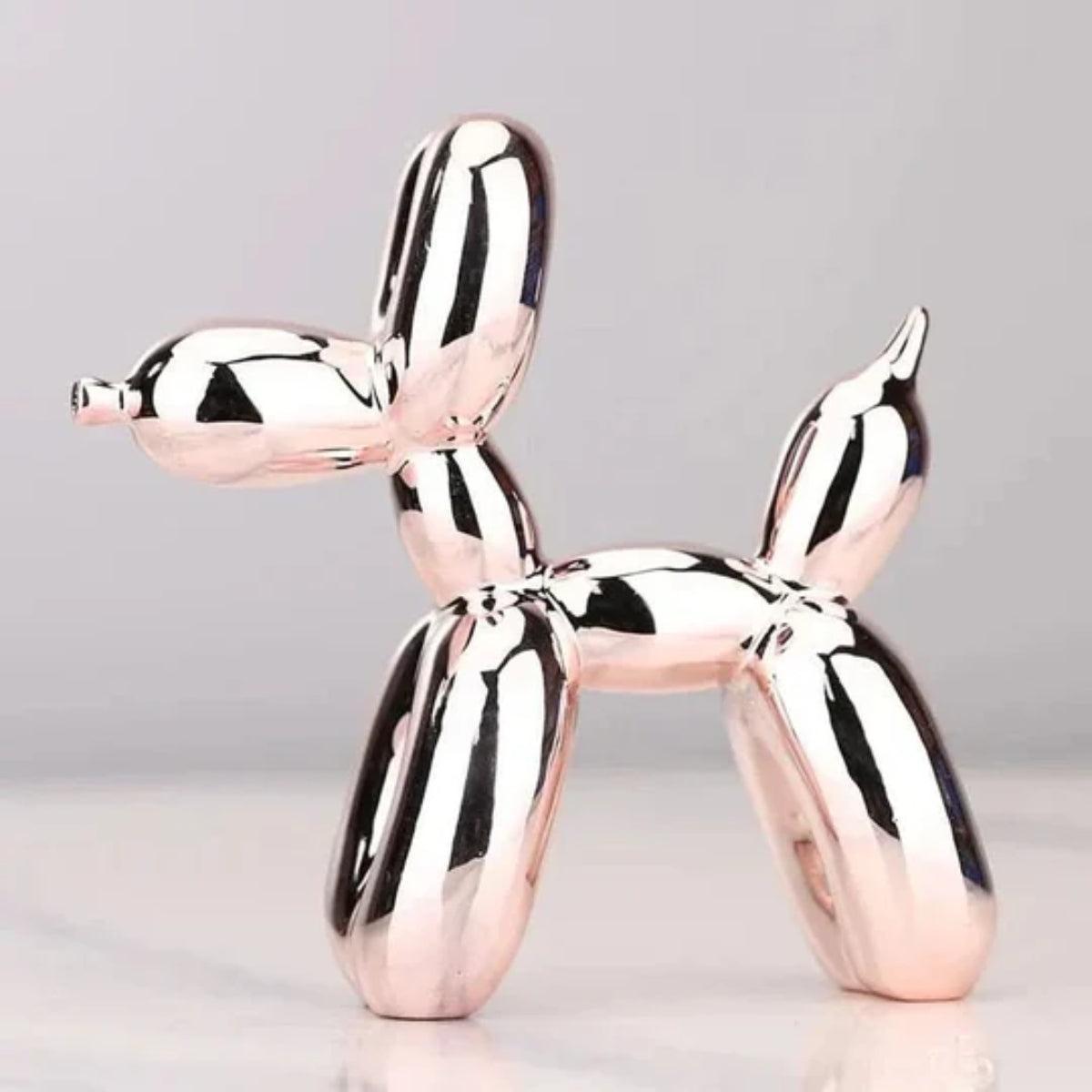 Clown Balloon Dog Sculpture With Glossy Finish