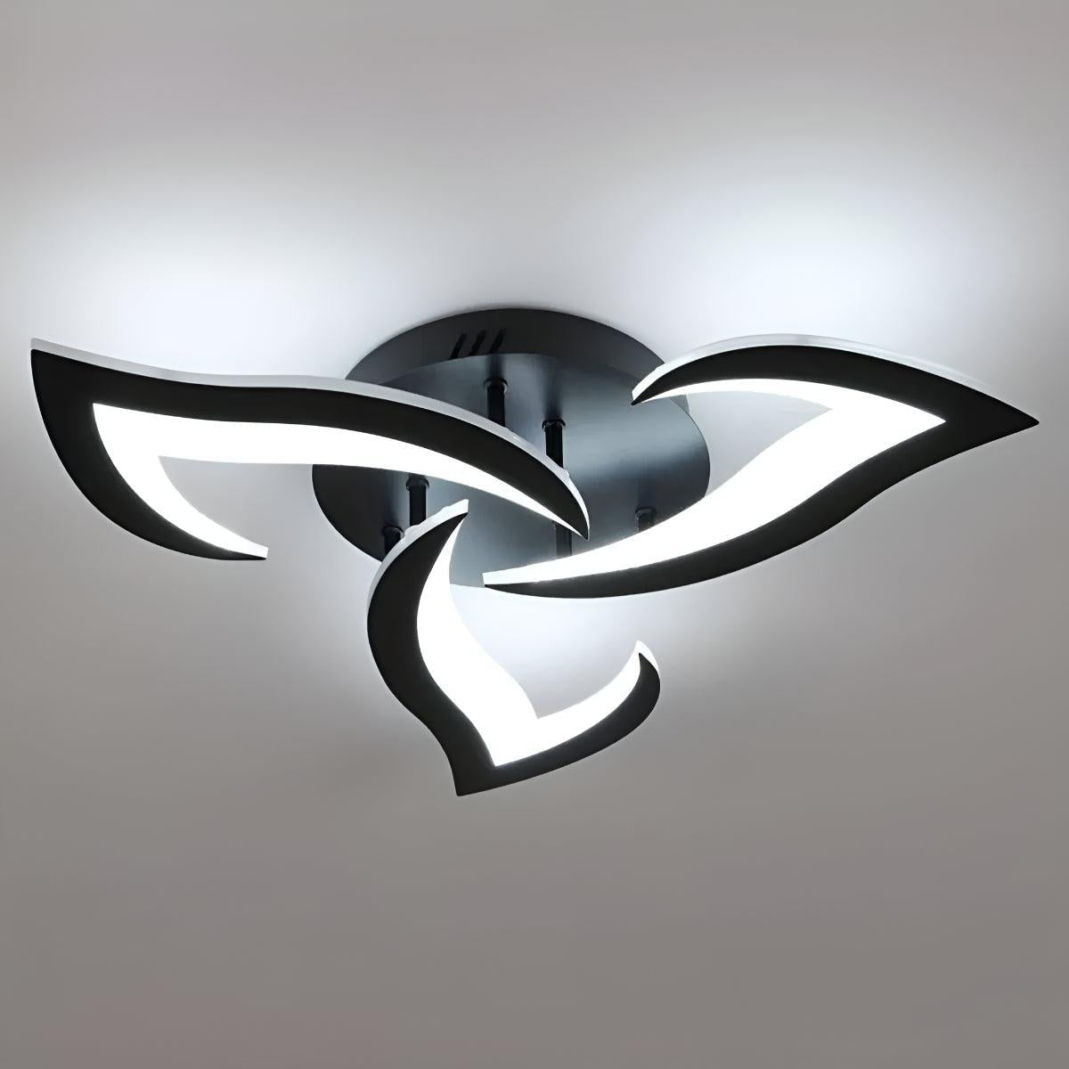 Contemporary Flower Flush Mount Ceiling Light with Petal Shape
