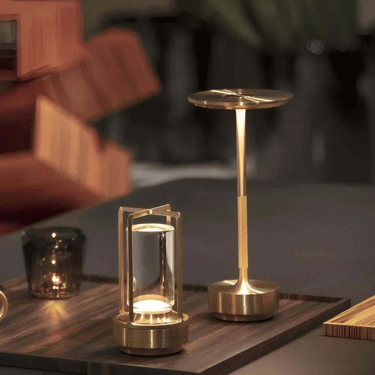 Cordless Table Lamp With Touch Dimming and Ambient Lighting